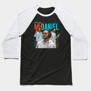 Mike McDaniel Miami Dolphins Baseball T-Shirt